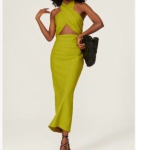 Simon Miller kiwi yabba  linen dress small